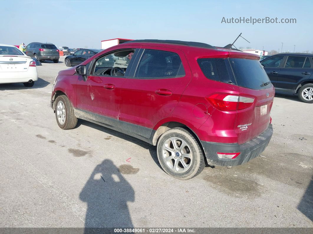 2020 Ford Ecosport Se Burgundy vin: MAJ6S3GL6LC355902