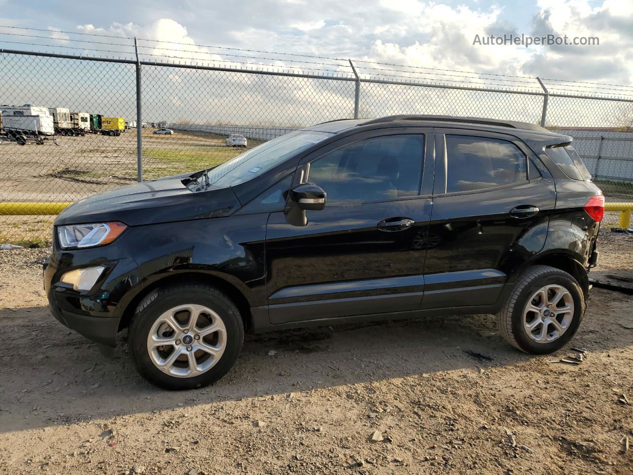 2020 Ford Ecosport Se Черный vin: MAJ6S3GL6LC393369