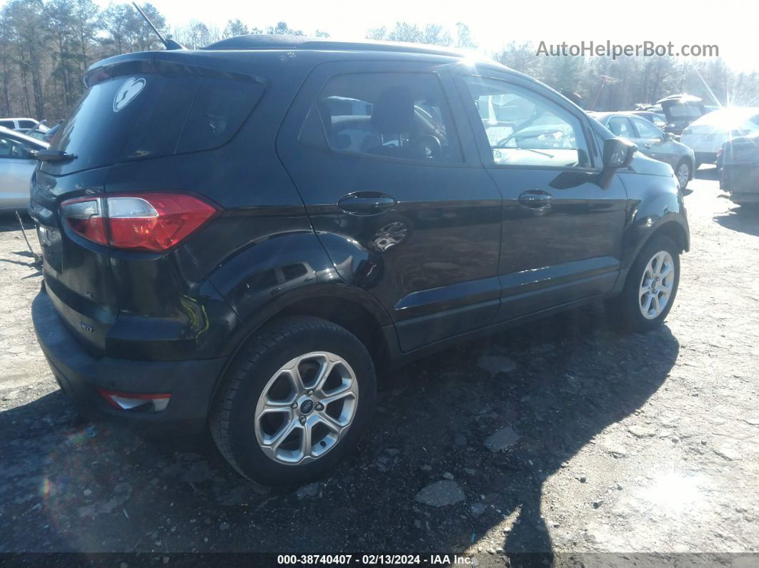 2019 Ford Ecosport Se Black vin: MAJ6S3GL7KC259839