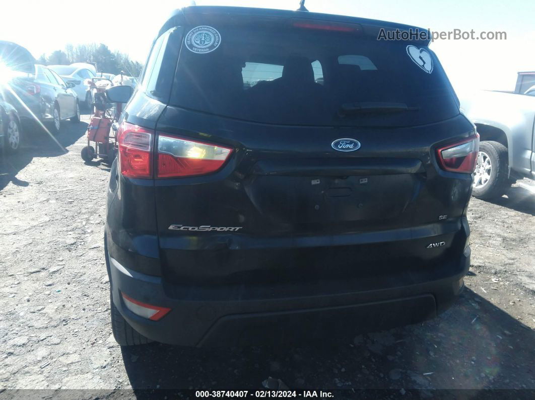 2019 Ford Ecosport Se Black vin: MAJ6S3GL7KC259839