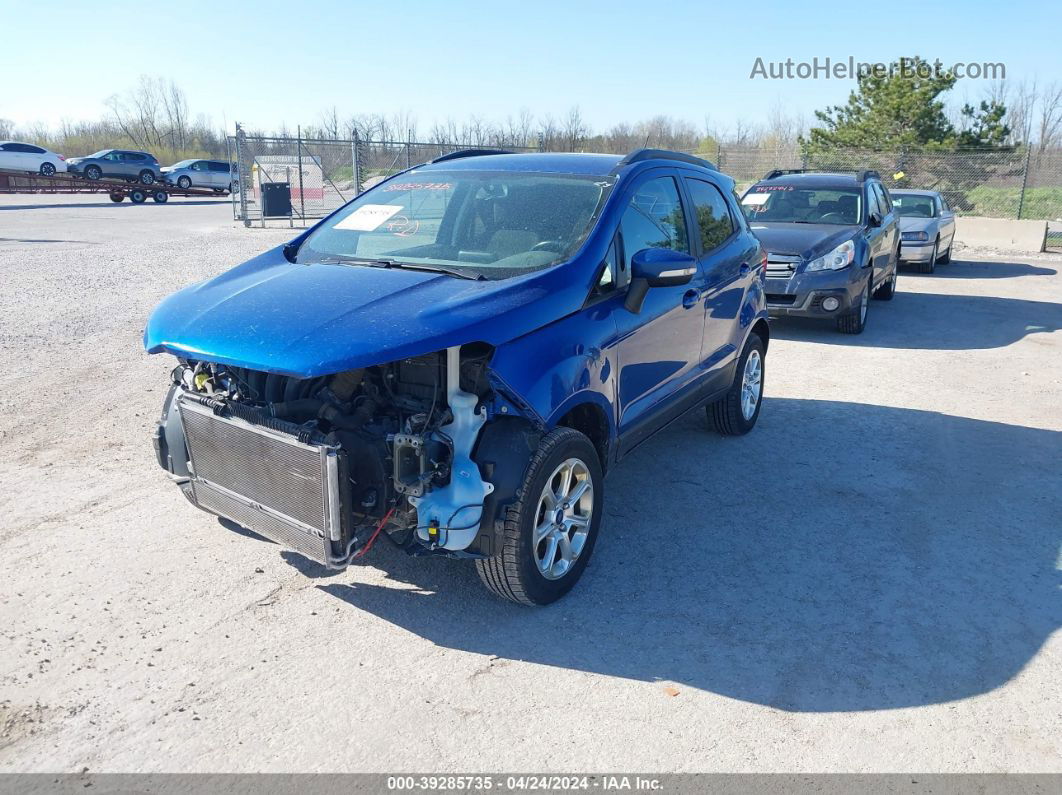 2019 Ford Ecosport Se Blue vin: MAJ6S3GL7KC263552