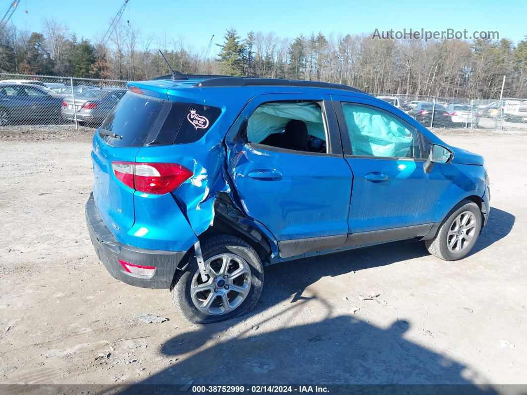 2019 Ford Ecosport Se Blue vin: MAJ6S3GL7KC265673