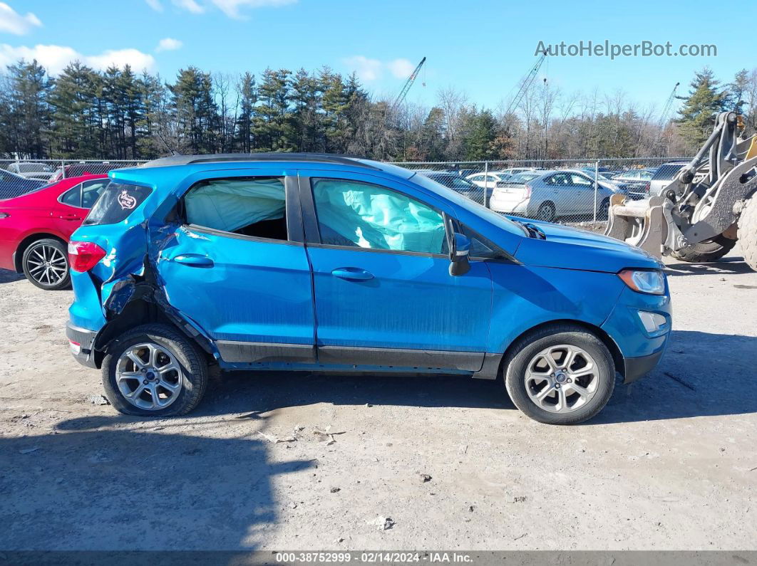 2019 Ford Ecosport Se Blue vin: MAJ6S3GL7KC265673