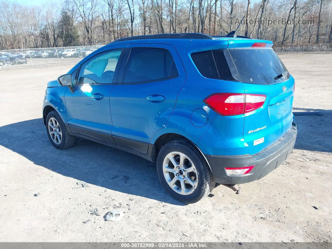 2019 Ford Ecosport Se Blue vin: MAJ6S3GL7KC265673