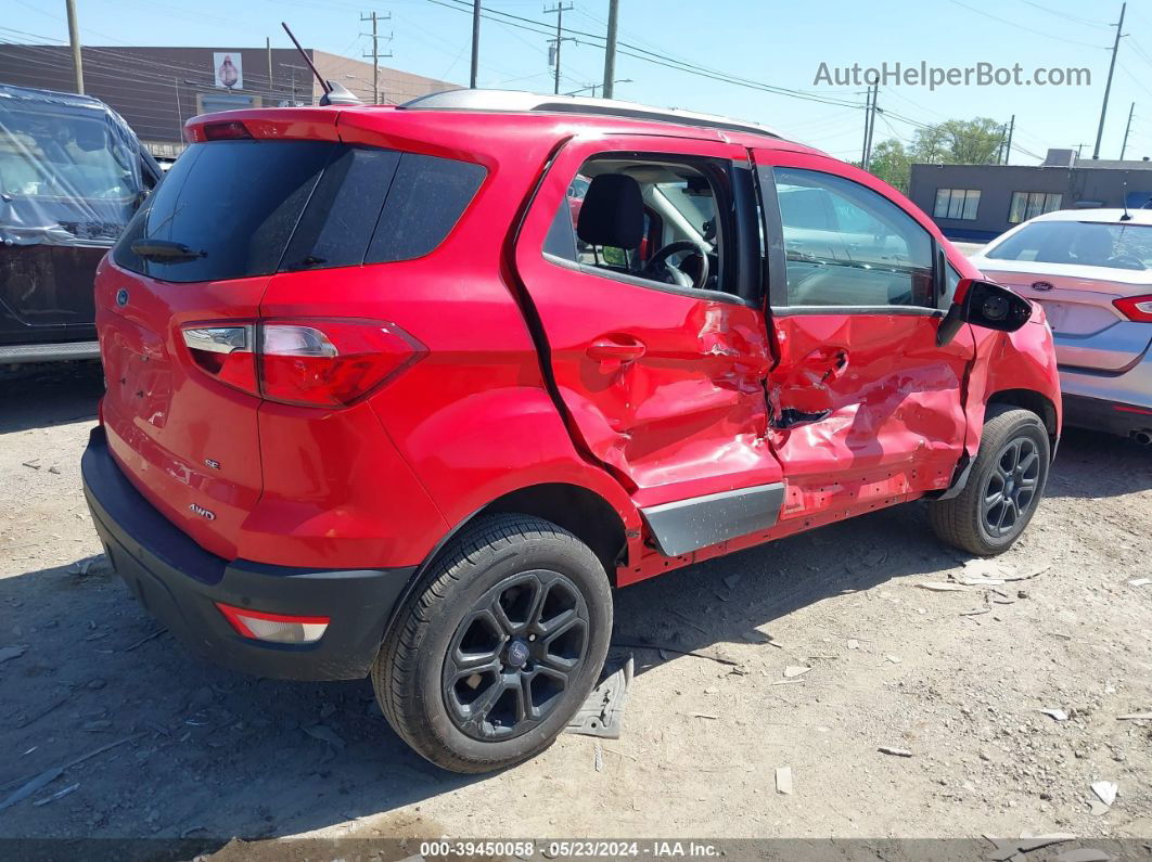 2019 Ford Ecosport Se Red vin: MAJ6S3GL7KC268363