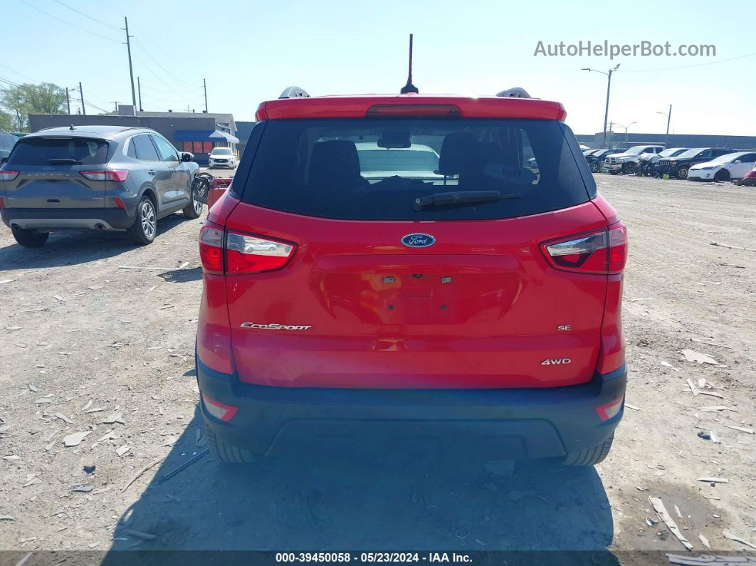 2019 Ford Ecosport Se Red vin: MAJ6S3GL7KC268363