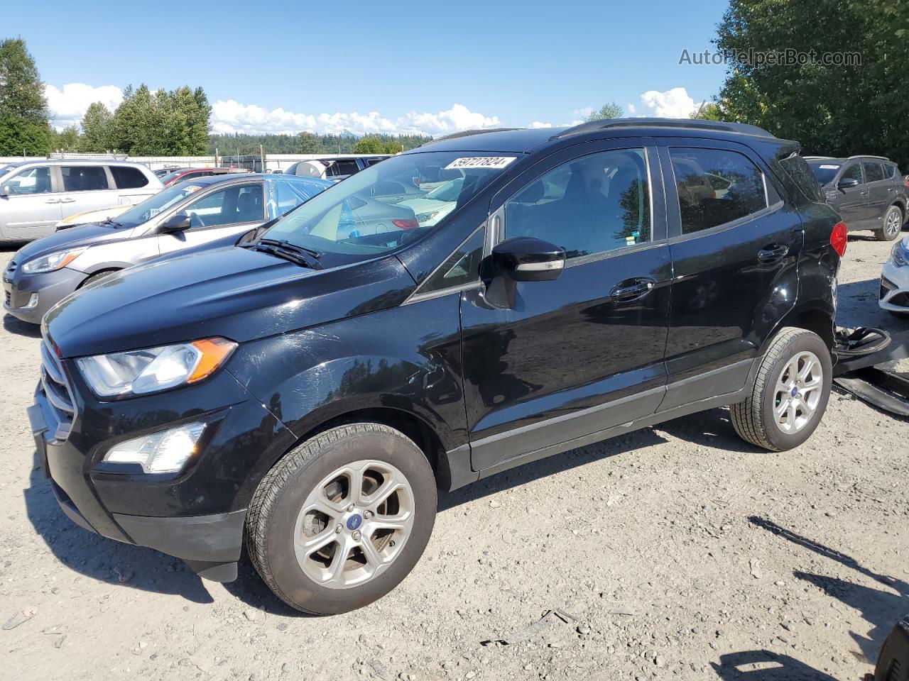 2019 Ford Ecosport Se Black vin: MAJ6S3GL7KC305847