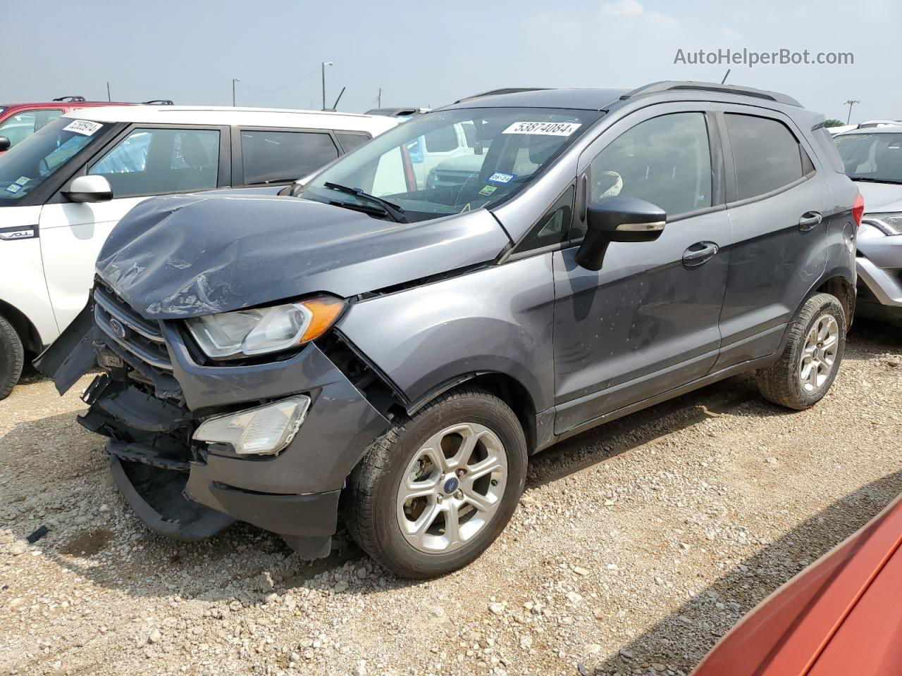 2020 Ford Ecosport Se Gray vin: MAJ6S3GL7LC316512