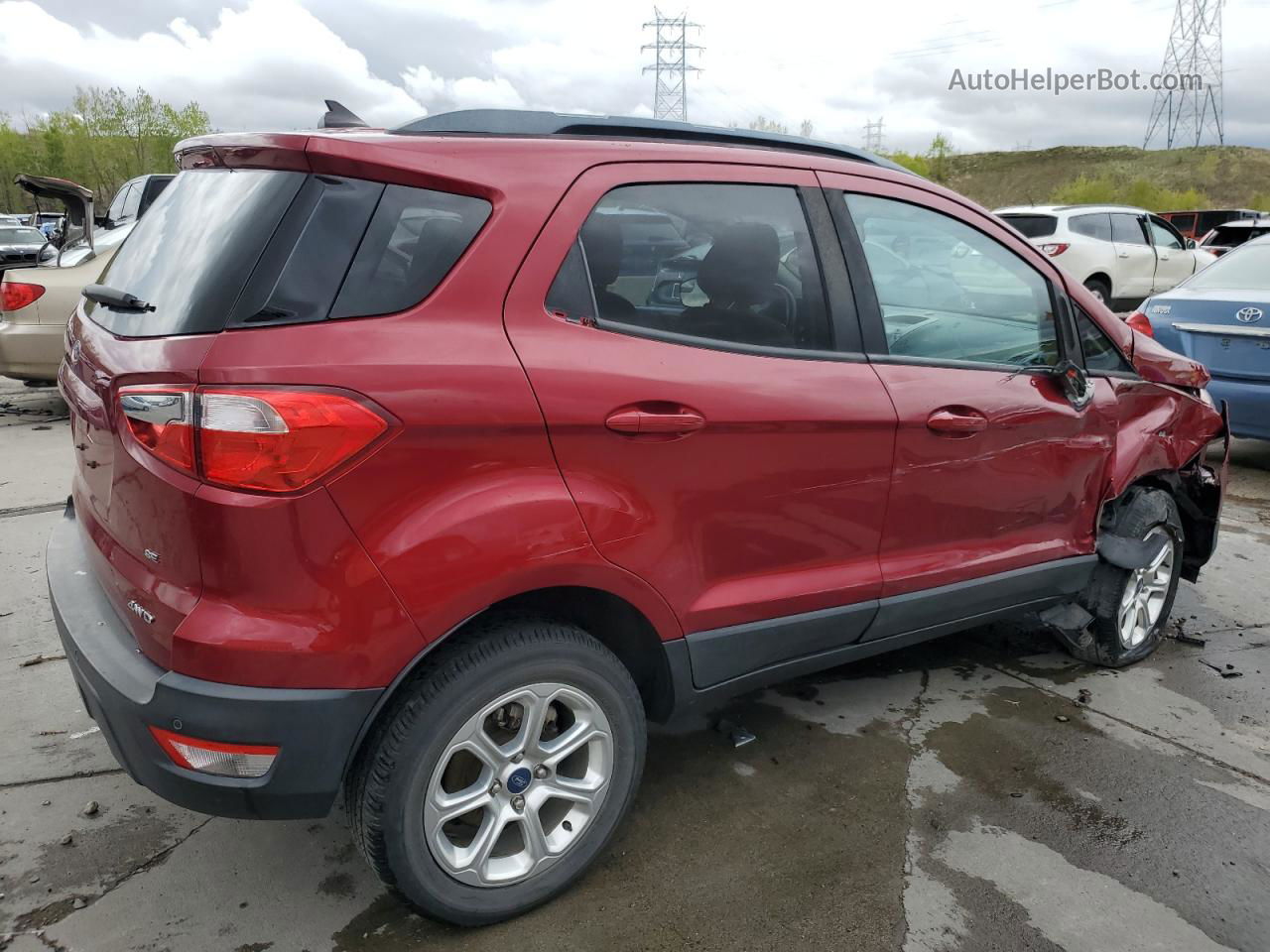 2020 Ford Ecosport Se Красный vin: MAJ6S3GL7LC326120