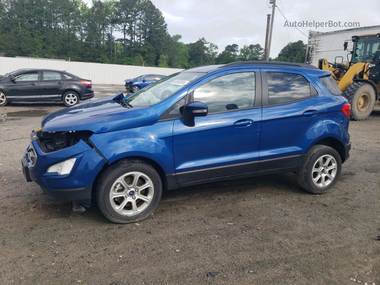 2020 Ford Ecosport Se Blue vin: MAJ6S3GL7LC327588