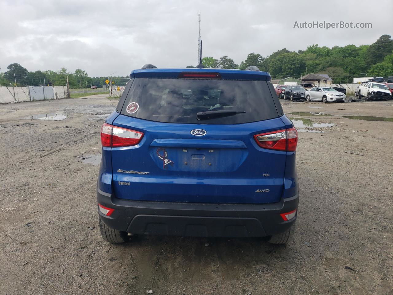 2020 Ford Ecosport Se Blue vin: MAJ6S3GL7LC327588