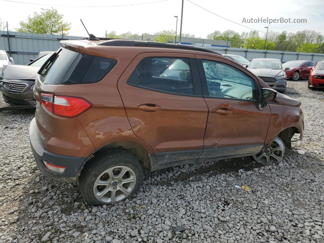 2020 Ford Ecosport Se Brown vin: MAJ6S3GL7LC341684