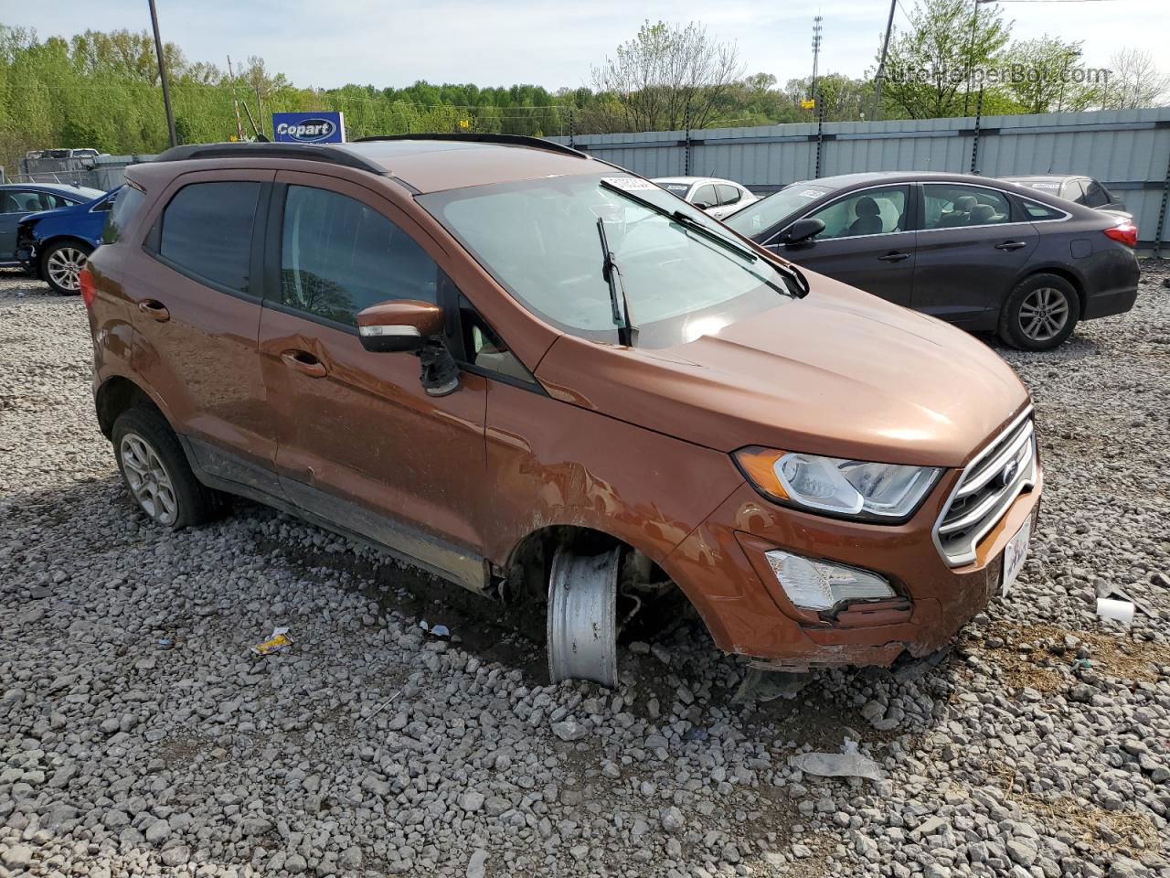 2020 Ford Ecosport Se Brown vin: MAJ6S3GL7LC341684