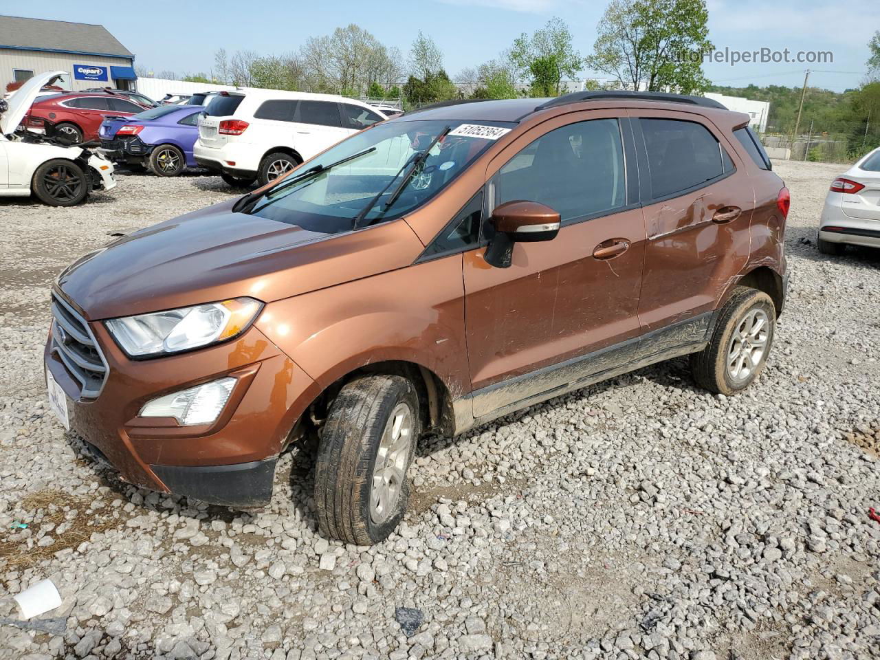 2020 Ford Ecosport Se Brown vin: MAJ6S3GL7LC341684