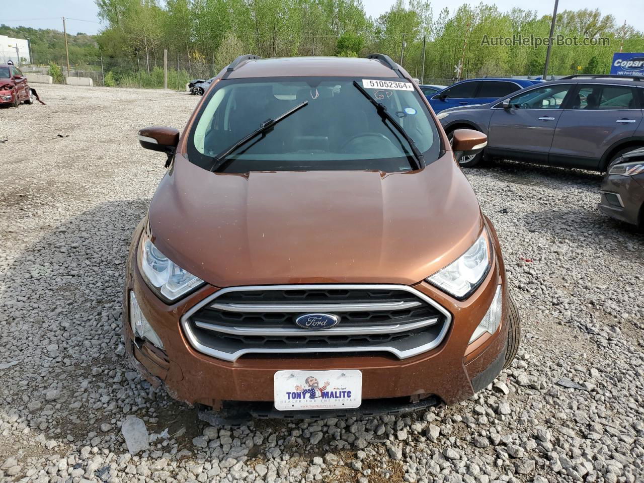 2020 Ford Ecosport Se Brown vin: MAJ6S3GL7LC341684