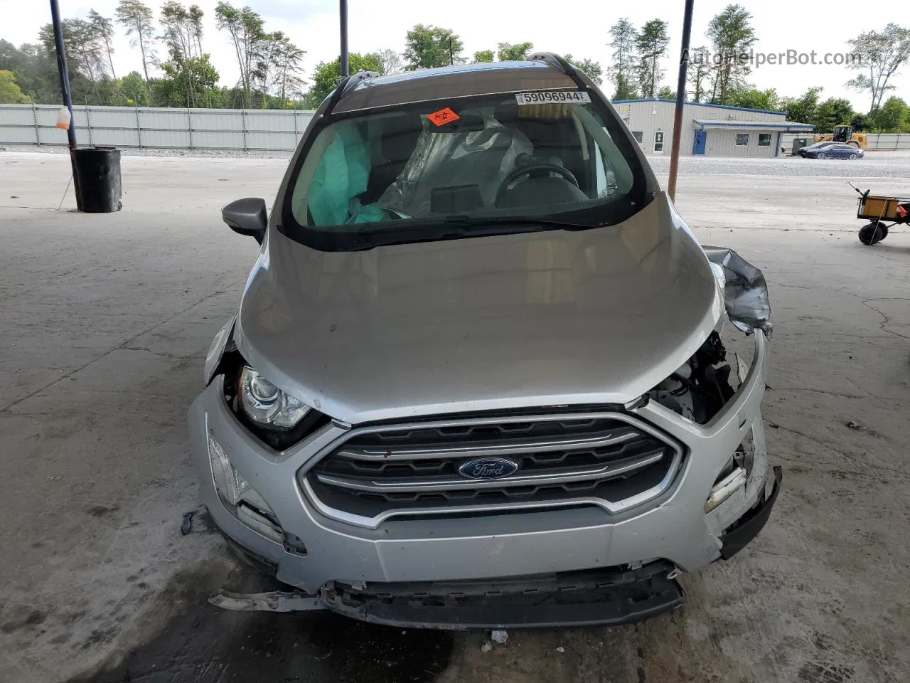 2020 Ford Ecosport Se Silver vin: MAJ6S3GL7LC344925