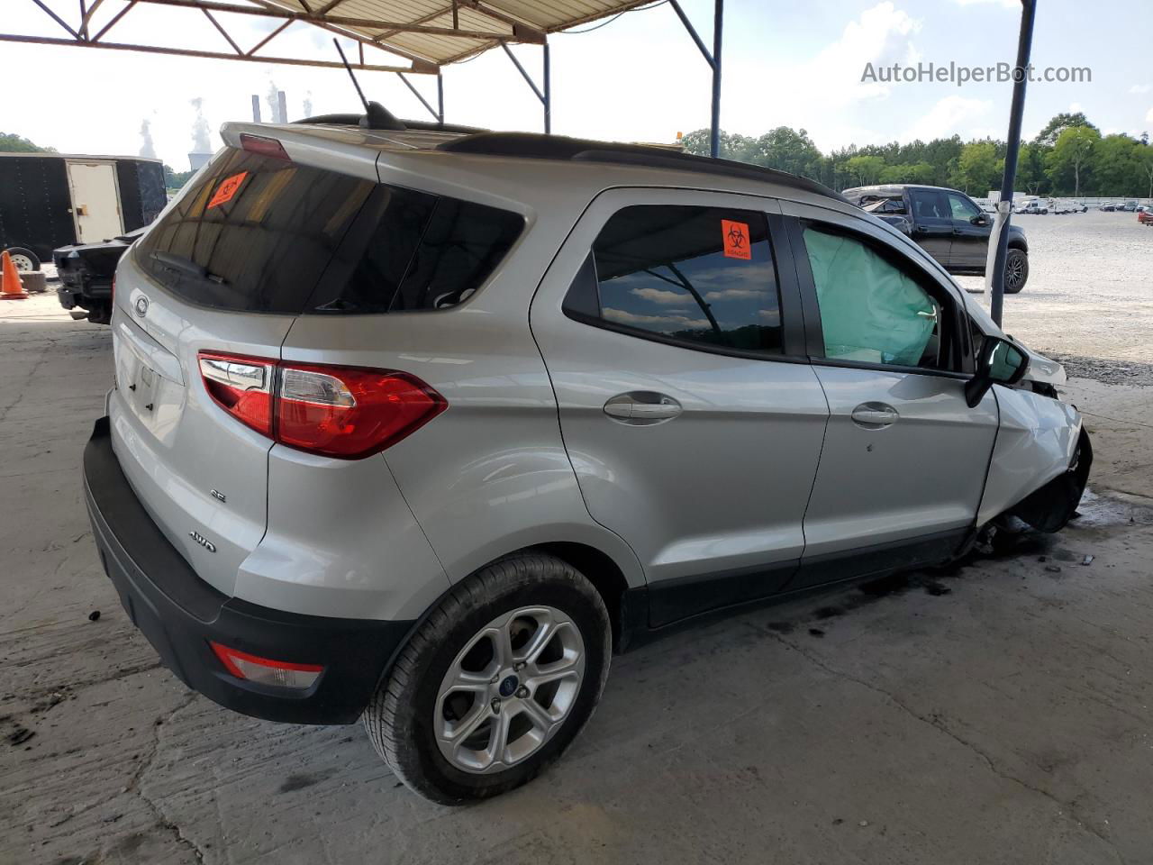 2020 Ford Ecosport Se Silver vin: MAJ6S3GL7LC344925