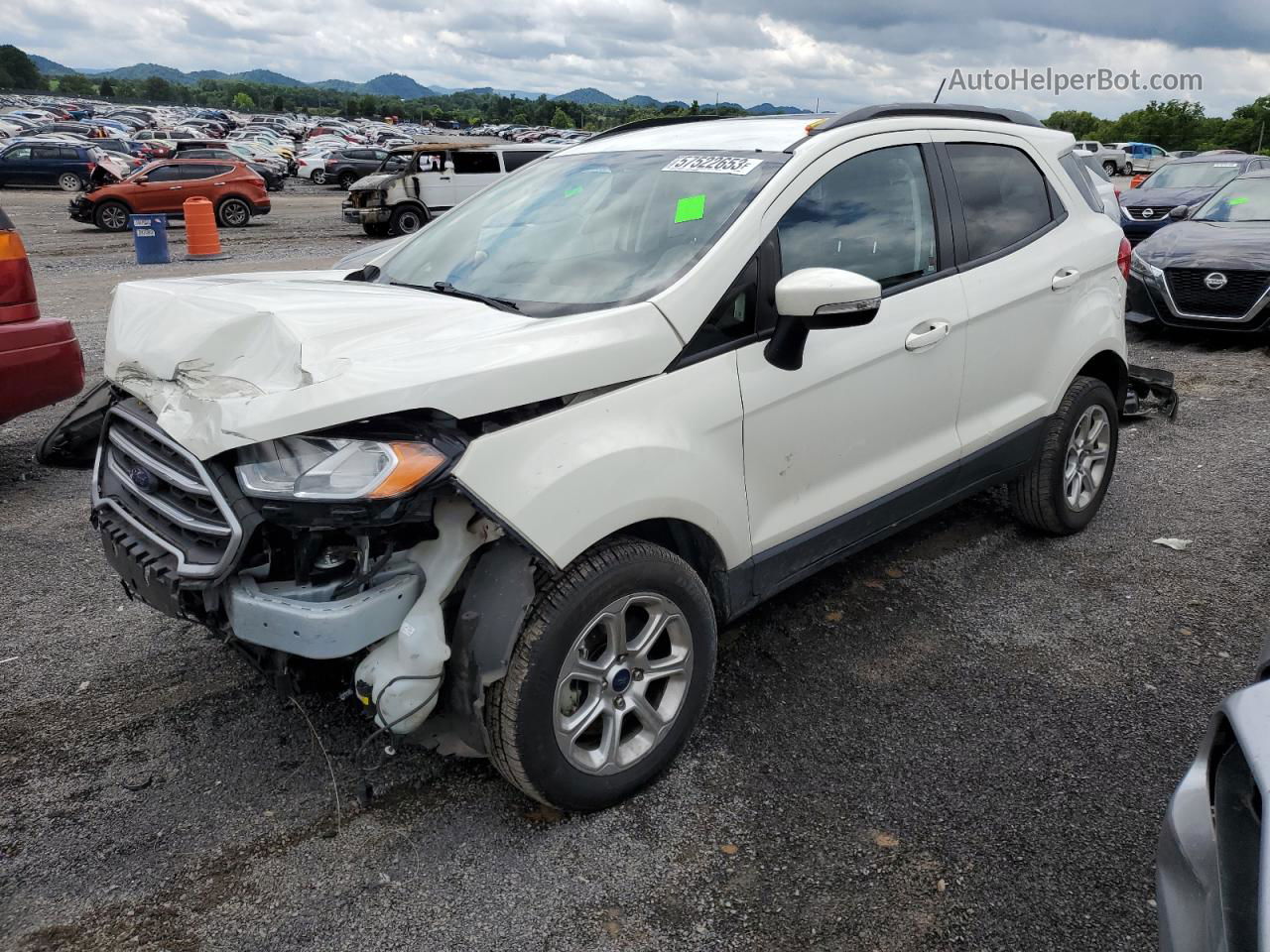 2020 Ford Ecosport Se White vin: MAJ6S3GL7LC359845