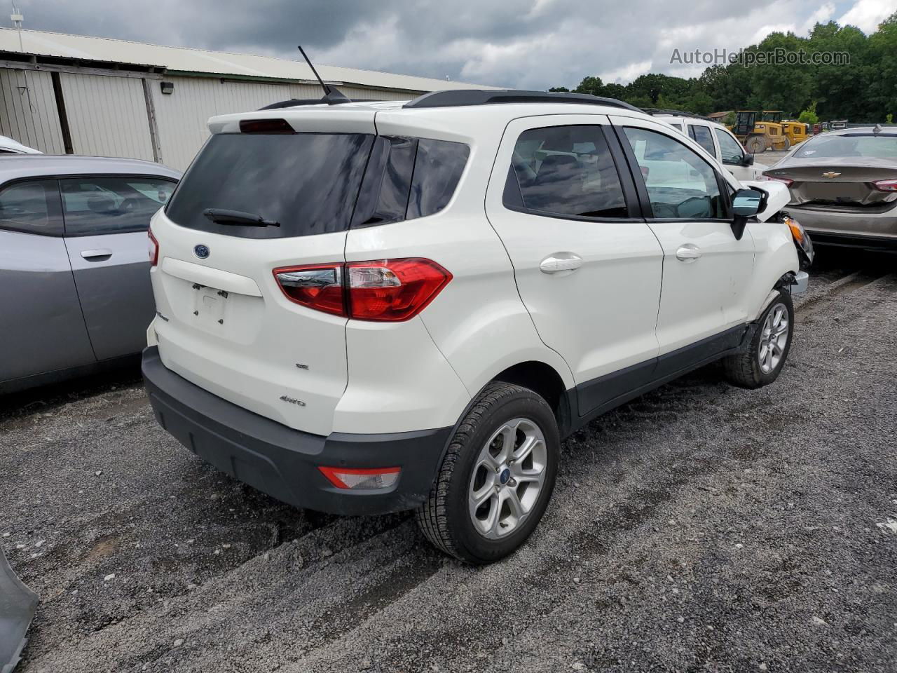 2020 Ford Ecosport Se Белый vin: MAJ6S3GL7LC359845