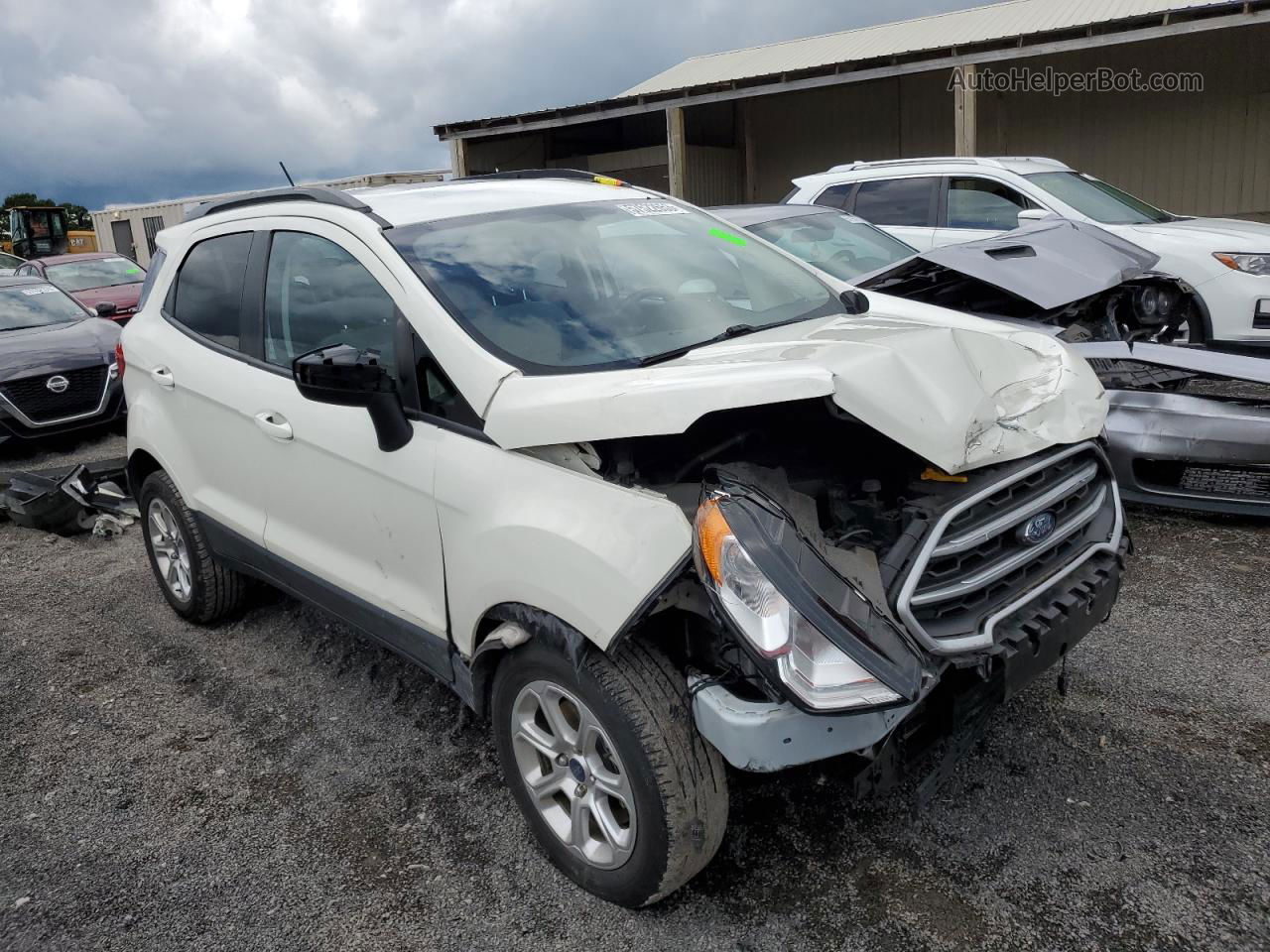 2020 Ford Ecosport Se Белый vin: MAJ6S3GL7LC359845