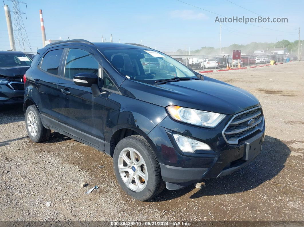 2019 Ford Ecosport Se Black vin: MAJ6S3GL8KC265777