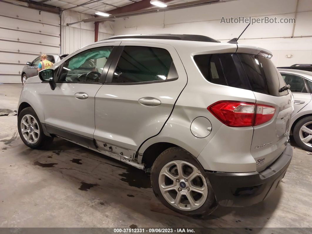 2019 Ford Ecosport Se Silver vin: MAJ6S3GL8KC273099