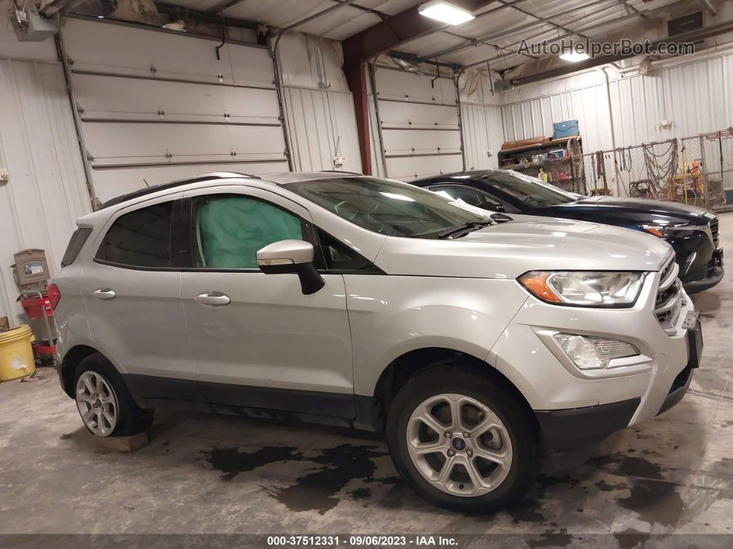 2019 Ford Ecosport Se Silver vin: MAJ6S3GL8KC273099