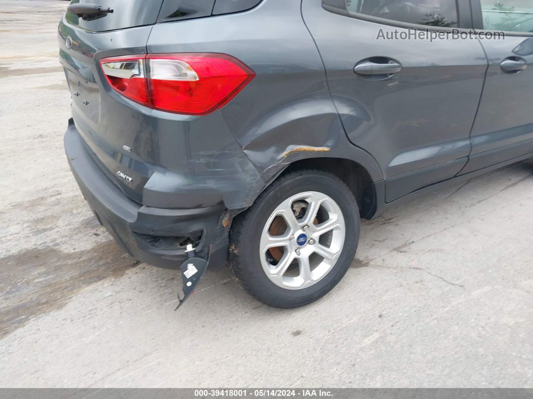 2019 Ford Ecosport Se Gray vin: MAJ6S3GL8KC277797