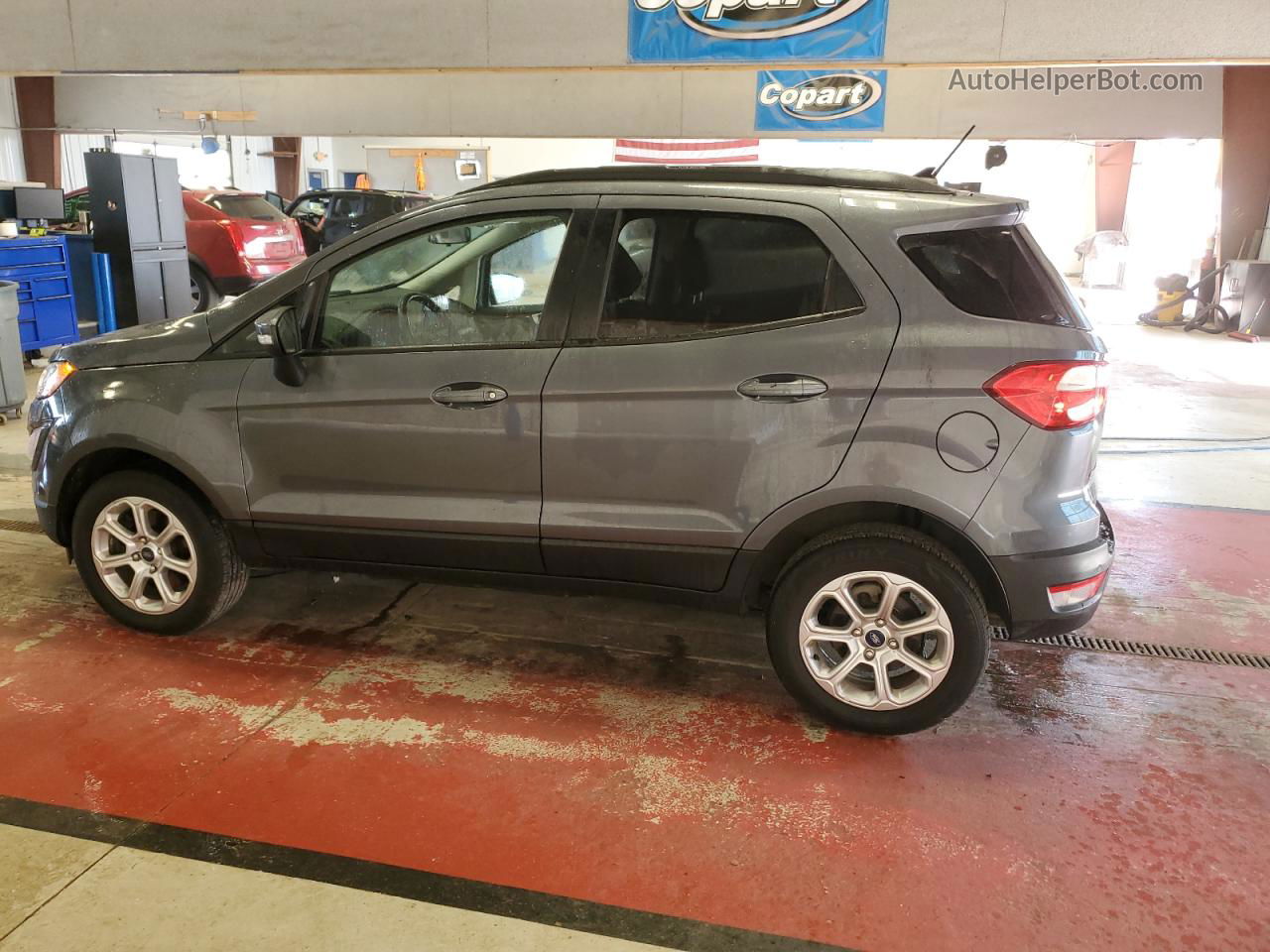 2019 Ford Ecosport Se Gray vin: MAJ6S3GL8KC278741