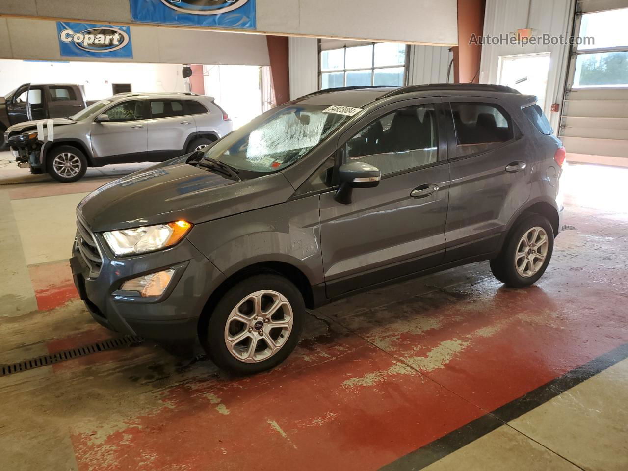 2019 Ford Ecosport Se Gray vin: MAJ6S3GL8KC278741