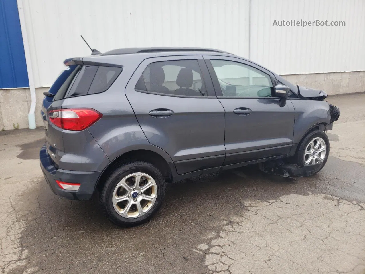 2019 Ford Ecosport Se Gray vin: MAJ6S3GL8KC288587