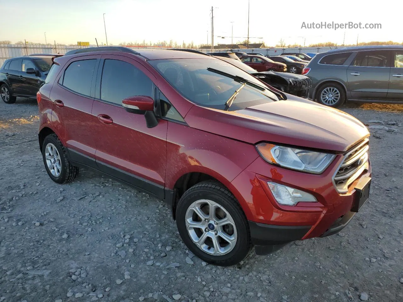 2019 Ford Ecosport Se Red vin: MAJ6S3GL8KC299573