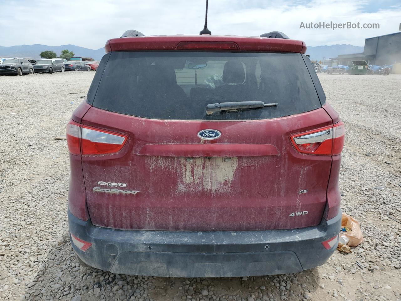 2019 Ford Ecosport Se Red vin: MAJ6S3GL8KC307963