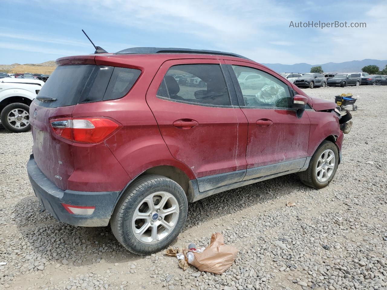 2019 Ford Ecosport Se Red vin: MAJ6S3GL8KC307963