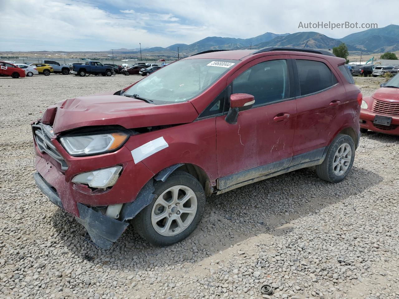 2019 Ford Ecosport Se Red vin: MAJ6S3GL8KC307963