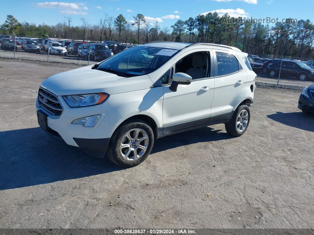 2020 Ford Ecosport Se White vin: MAJ6S3GL8LC341600