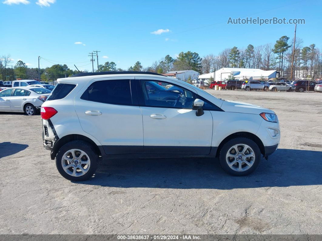 2020 Ford Ecosport Se White vin: MAJ6S3GL8LC341600