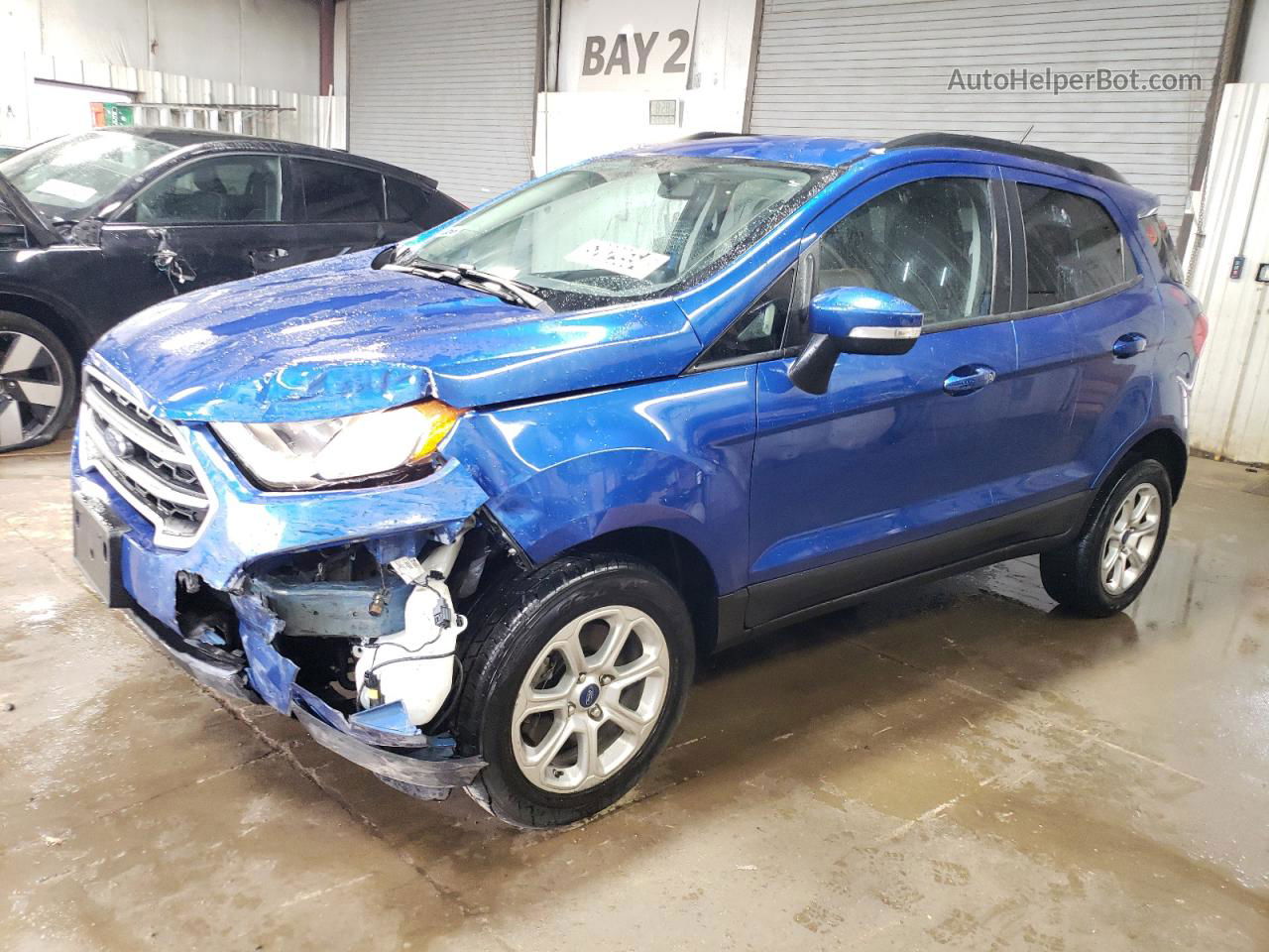 2020 Ford Ecosport Se Blue vin: MAJ6S3GL8LC347011