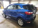 2020 Ford Ecosport Se Blue vin: MAJ6S3GL8LC347011