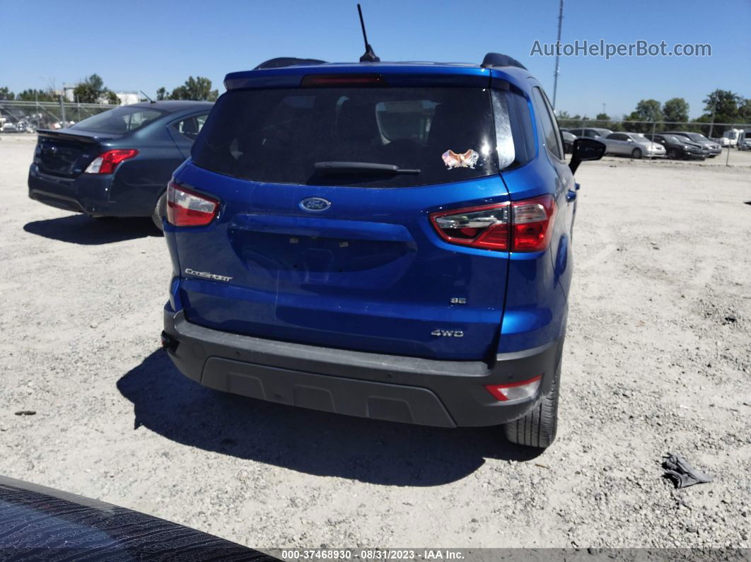 2020 Ford Ecosport Se Blue vin: MAJ6S3GL8LC388061