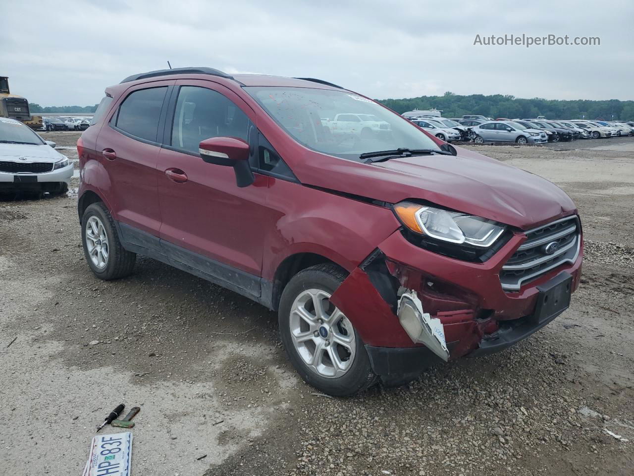 2019 Ford Ecosport Se Red vin: MAJ6S3GL9KC258837