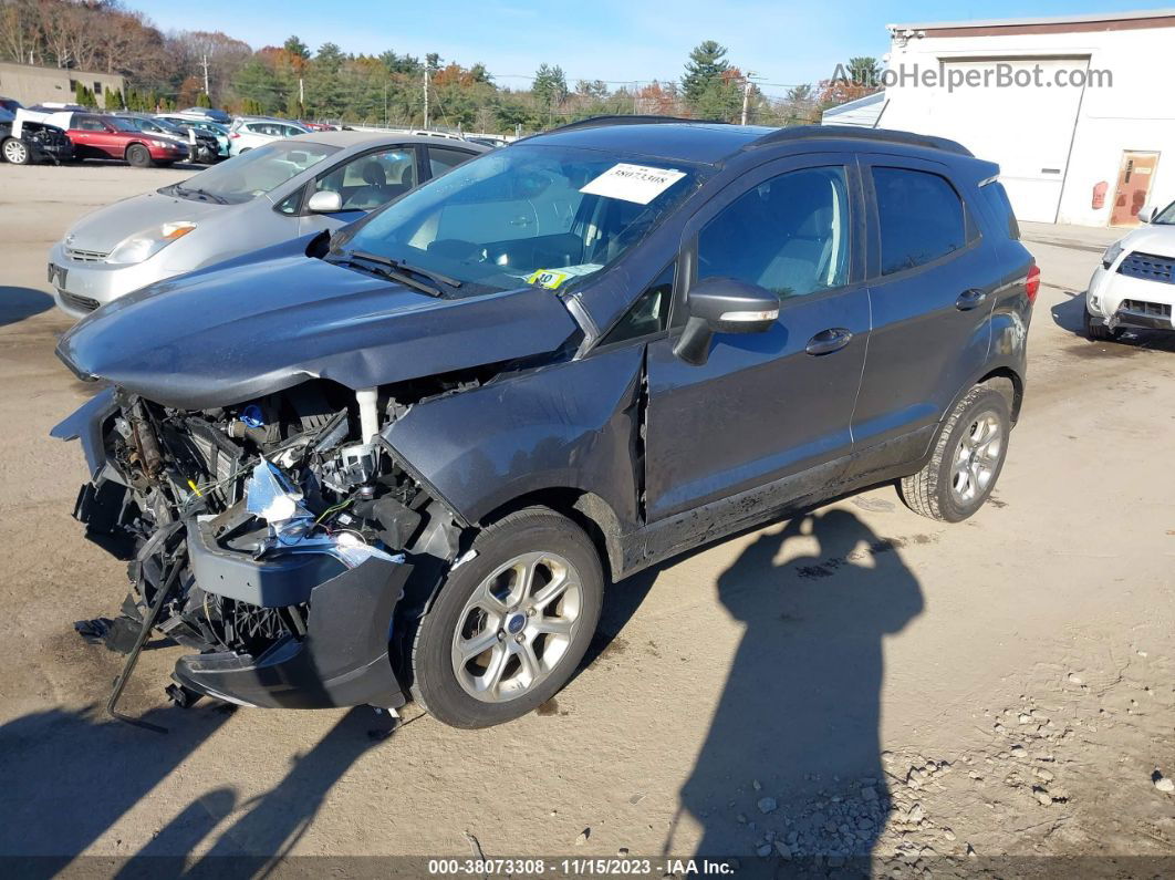 2019 Ford Ecosport Se Gray vin: MAJ6S3GL9KC265447