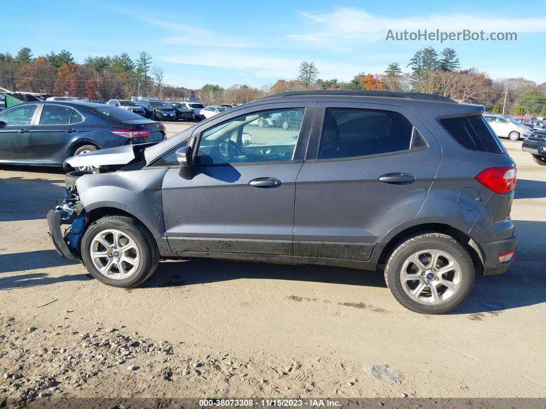 2019 Ford Ecosport Se Gray vin: MAJ6S3GL9KC265447