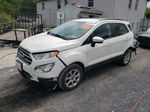 2019 Ford Ecosport Se White vin: MAJ6S3GL9KC265965