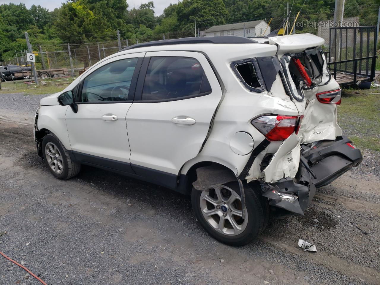 2019 Ford Ecosport Se White vin: MAJ6S3GL9KC265965