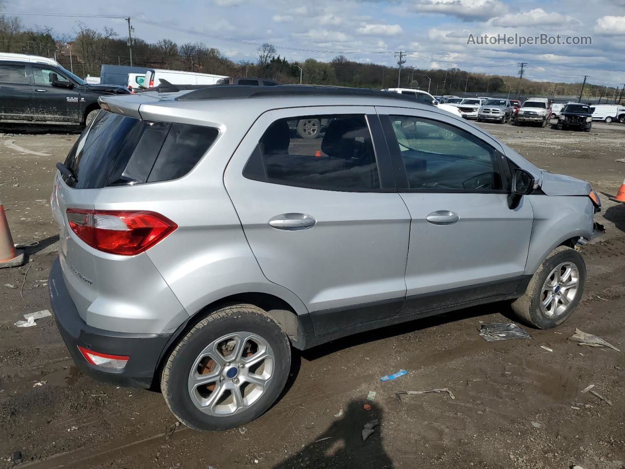 2019 Ford Ecosport Se Silver vin: MAJ6S3GL9KC281292