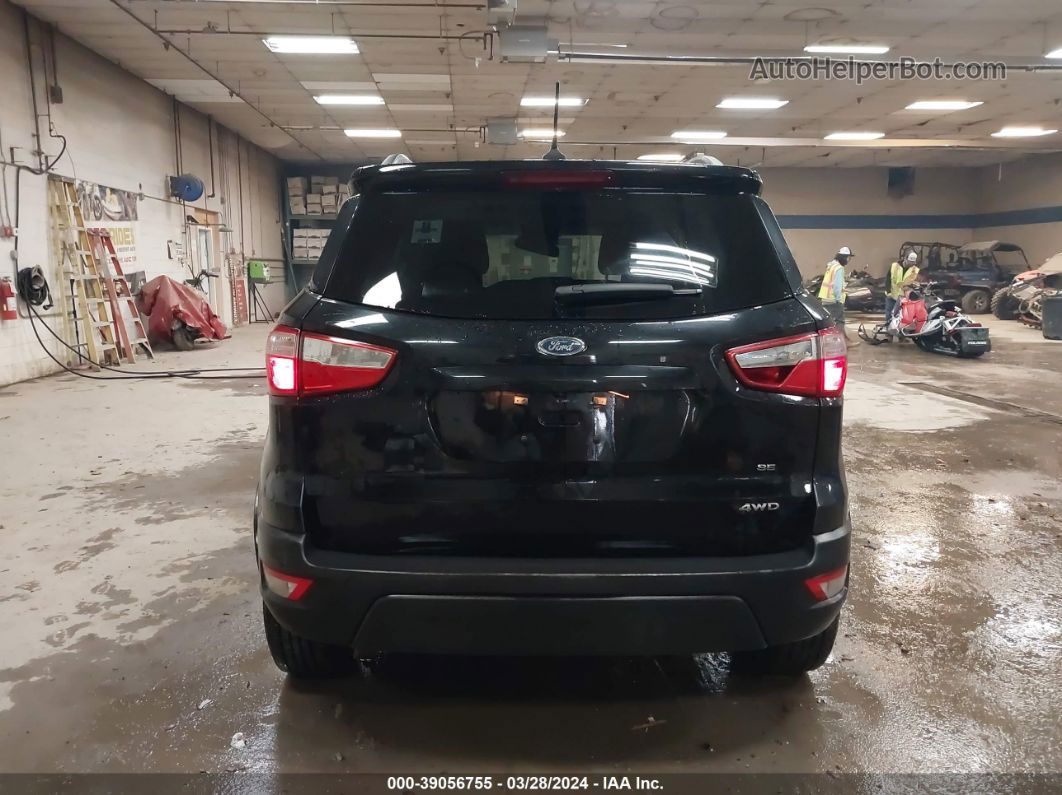 2019 Ford Ecosport Se Black vin: MAJ6S3GL9KC282717