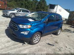 2019 Ford Ecosport Se Blue vin: MAJ6S3GL9KC301914