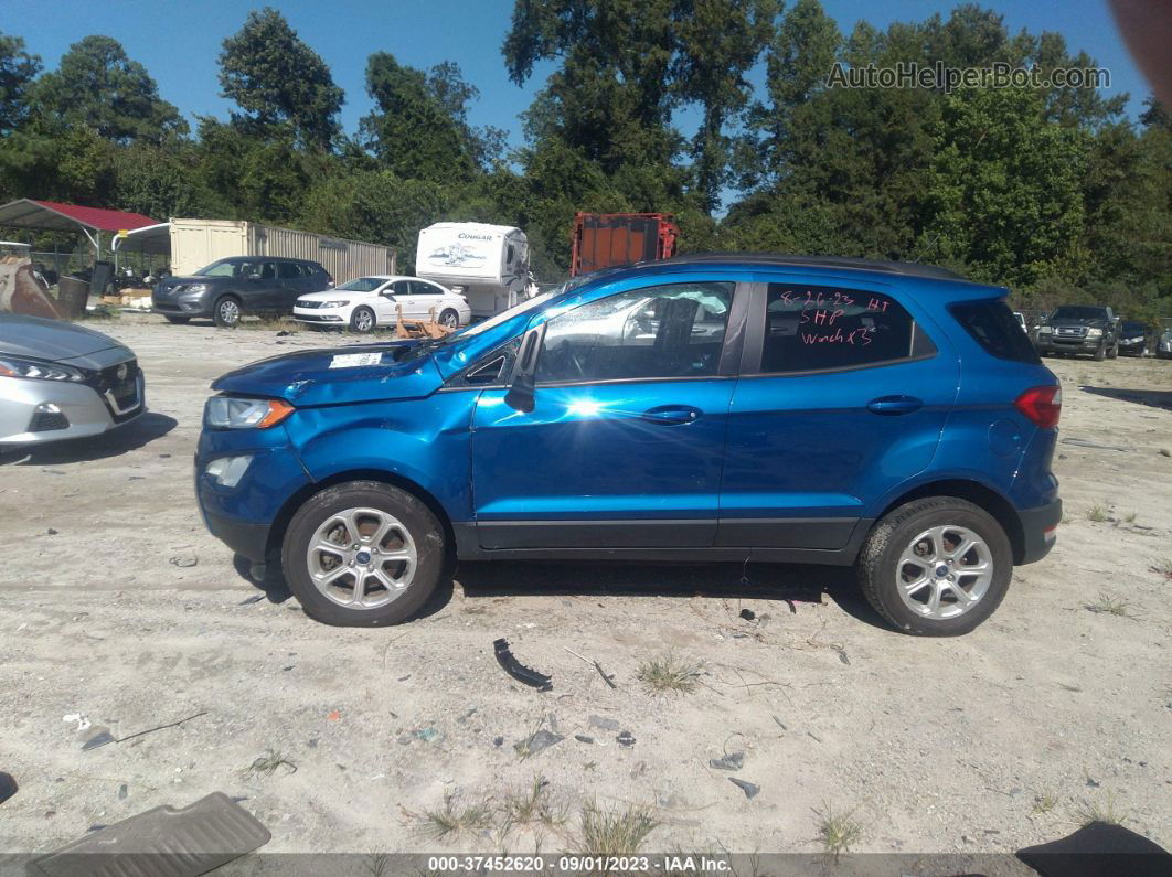 2019 Ford Ecosport Se Blue vin: MAJ6S3GL9KC301914