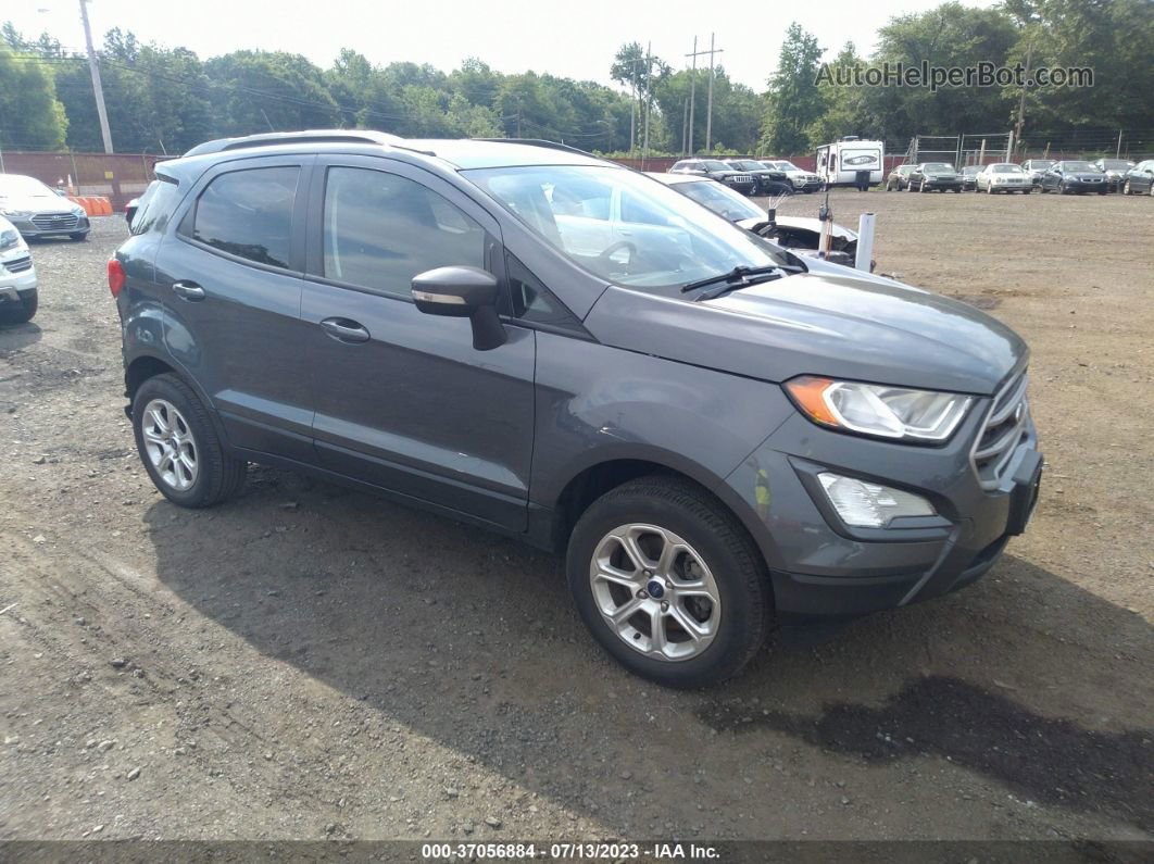 2019 Ford Ecosport Se Gray vin: MAJ6S3GL9KC304215